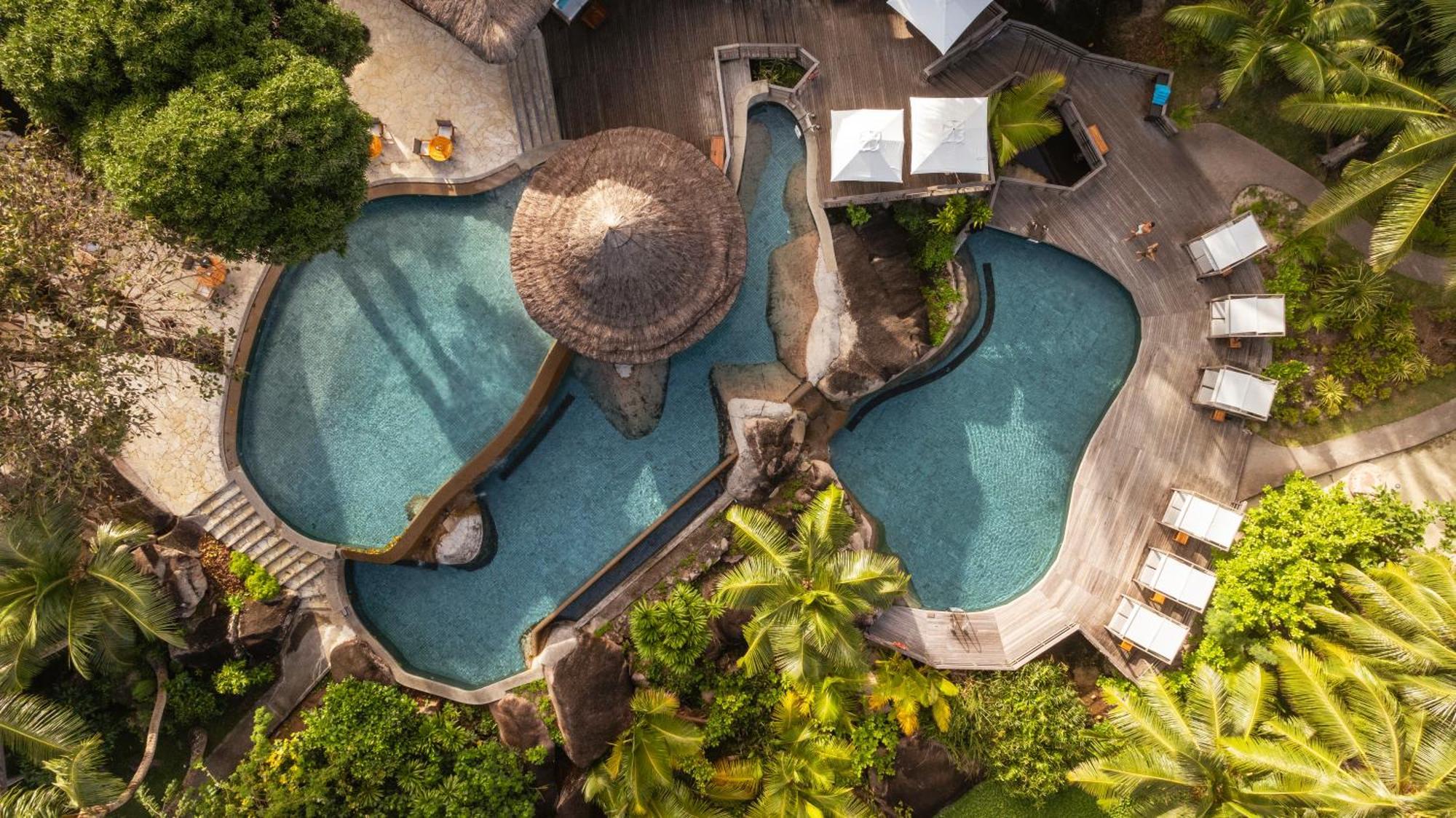 Constance Lemuria Grand Anse  Exterior foto Aerial view of the resort